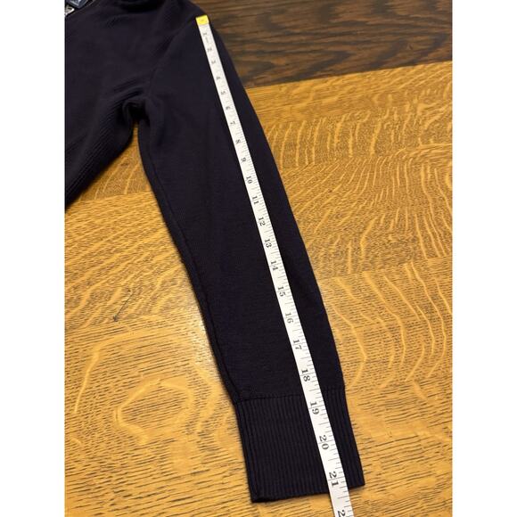 Women’s Cotton Zip-front Cardigan Sweater- Land's End -navy Sz Small - Picture 8 of 8